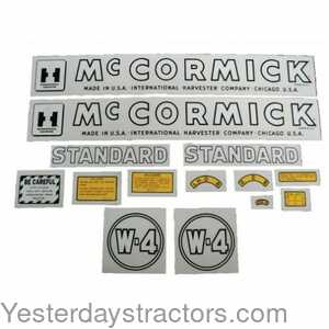 Farmall W4 International W4 Decal Set 101058