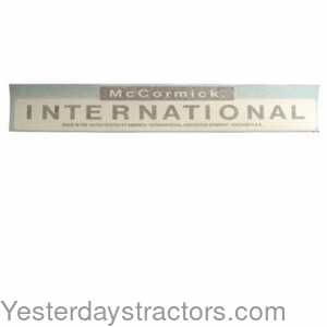 Farmall 300 McCormick International Decal 101103