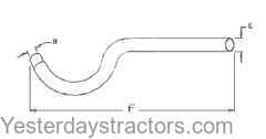 Oliver 2 44 Exhaust Pipe 102079A
