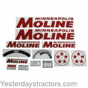 Minneapolis Moline 5 Star Minneapolis Moline Decal Set 102787
