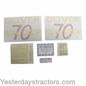 Oliver 70 Tractor Decal Set 102801