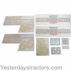 Oliver 66 Tractor Decal Set 102808