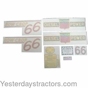 Oliver 66 Tractor Decal Set 102809