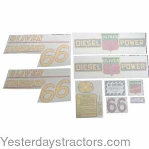 Oliver 66 Tractor Decal Set 102812