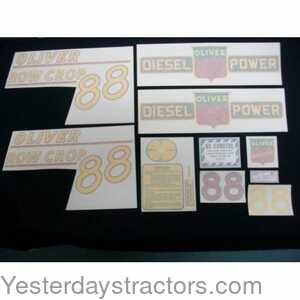 102825 Oliver 88 Row Crop Decal Set 102825