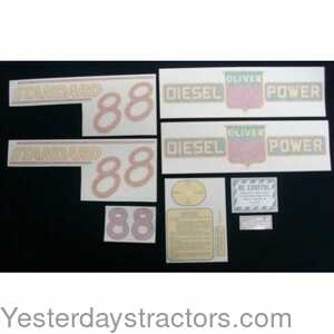 102830 Oliver 88 Standard Decal Set 102830