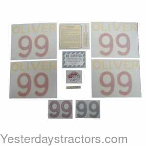 102831 Oliver 99 Decal Set 102831