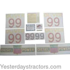 102832 Oliver 99 Decal Set 102832