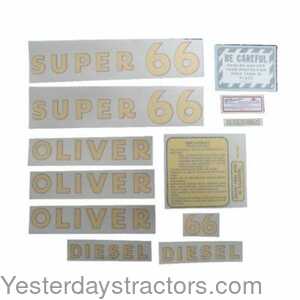Oliver Super 66 Oliver Super 66 Decal Set 102837