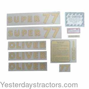 102838 Oliver Super 77 Decal Set 102838