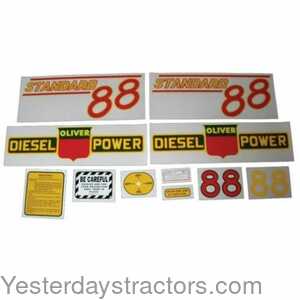 102890 Oliver 88 Standard Decal Set 102890