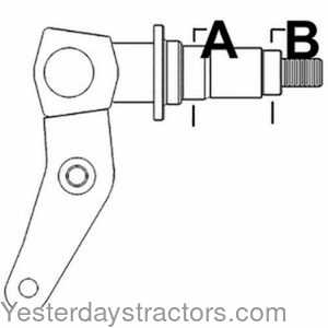 Case 584E Spindle - Right Hand 104353