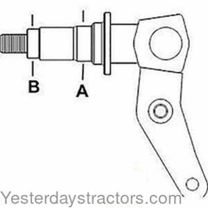 Case 586 Spindle - Left Hand 104354