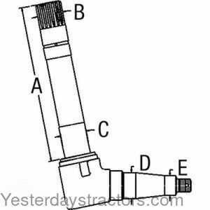 104524 Spindle - Right Hand 104524