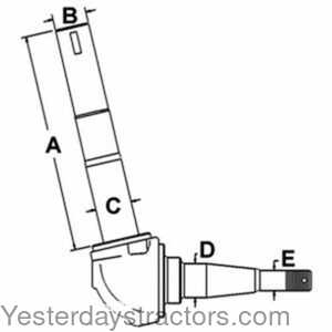 Ford 2000 Spindle - Right Hand 104528