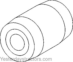 Oliver 1755 Drawbar Roller 104627A