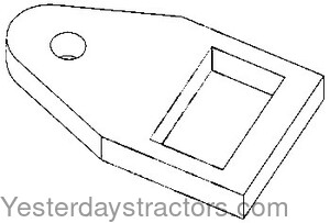 Oliver 1850 Drawbar Roller End Plate 104629A