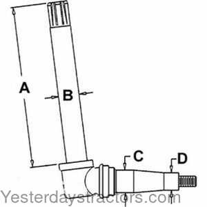 John Deere 2440 Spindle - Right Hand\Left Hand 104771