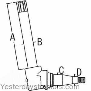 John Deere 6603 Spindle - Right Hand\Left Hand 104781