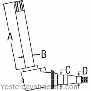 John Deere 7810 Spindle - Right Hand\Left Hand 104784