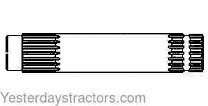 Oliver 1750 Clutch Shaft 104837A