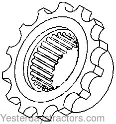 Oliver 1855 Coupler Sprocket 104842A