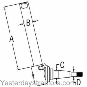 Massey Ferguson 165 Spindle - Left Hand 105003