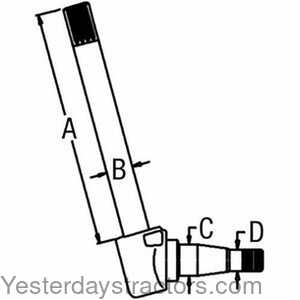 Massey Ferguson 298 Spindle - Left Hand 105022