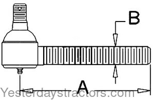 Oliver White 2 4414 Tie Rod End 106680AS