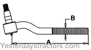 Oliver Super 55 Tie Rod End 106681AS