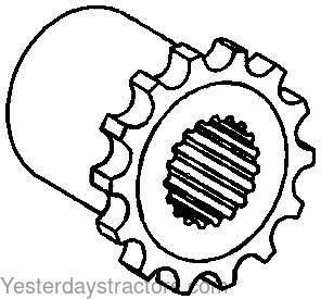 Oliver White 2 62 Coupler Sprocket 107275A