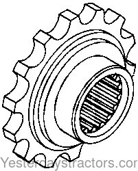 Oliver 1550 Coupler Sprocket 107415A
