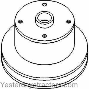 John Deere 2040S Water Pump Pulley 108752