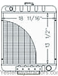 Case 1825B Radiator 109612A2