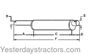 Minneapolis Moline Super 4 Star Muffler 10A14444