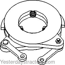 Minneapolis Moline M604 Brake Actuating Assembly 10P850