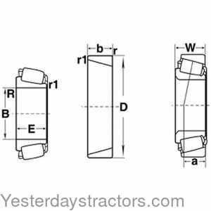 110543 Tapered Bearing Cup 110543