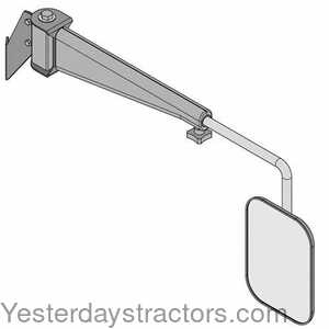 John Deere 9520 Tractor Mirror Assembly with Extendable Arm - Right Hand 110630