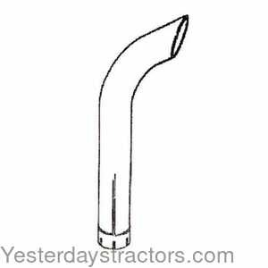 Case 2290 Exhaust Extender 114854