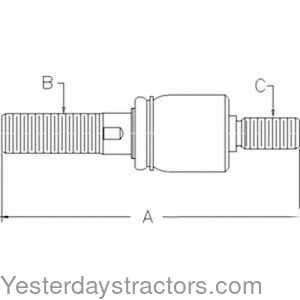 John Deere 7420 Ball Joint - Left Hand 117562