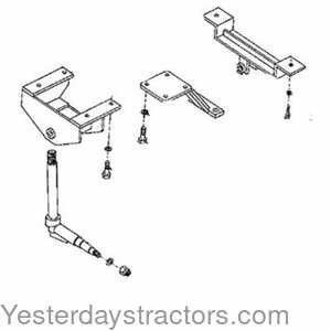 119999 Heavy Duty Front Axle with Hubs 119999