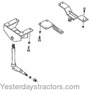 Farmall Schwartz Heavy Duty Wide Front End with Hubs for Farmall 460 544 656 - 120000