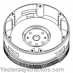 John Deere 1850 Flywheel With Ring Gear 121431