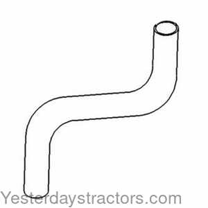 John Deere 8870 Radiator Hose - Upper 122105