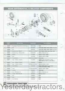 Ferguson TE20 Rear Differential and Related Components 123123