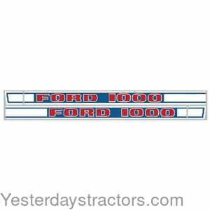 Ford 1000 Ford Decal Set 124349