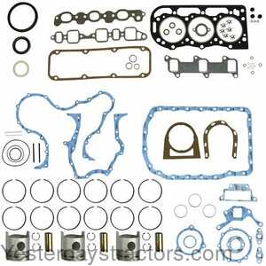Ford 3430 Engine Rebuild Kit - Less Bearings - .040 inch Oversize Pistons 130995