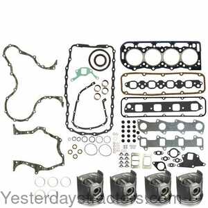 Ford 7740 Engine Rebuild Kit - Less Bearings - .020 inch Oversize Pistons 131056