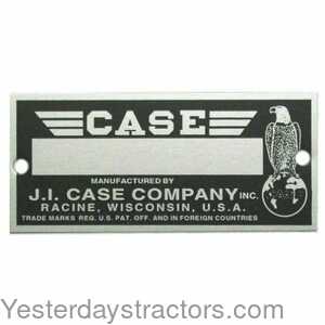 Case 500 Serial Number Tag 150740