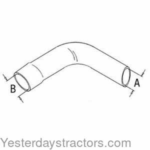 John Deere 3130 Radiator Hose - Upper 150797